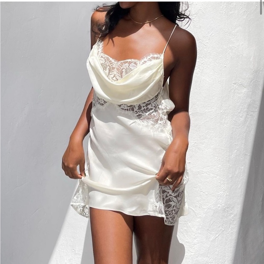 FOR LOVE & LEMONS Silky Slip Dress